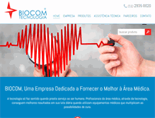 Tablet Screenshot of biocomtec.com.br